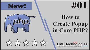 How to Create Popup in Core php
