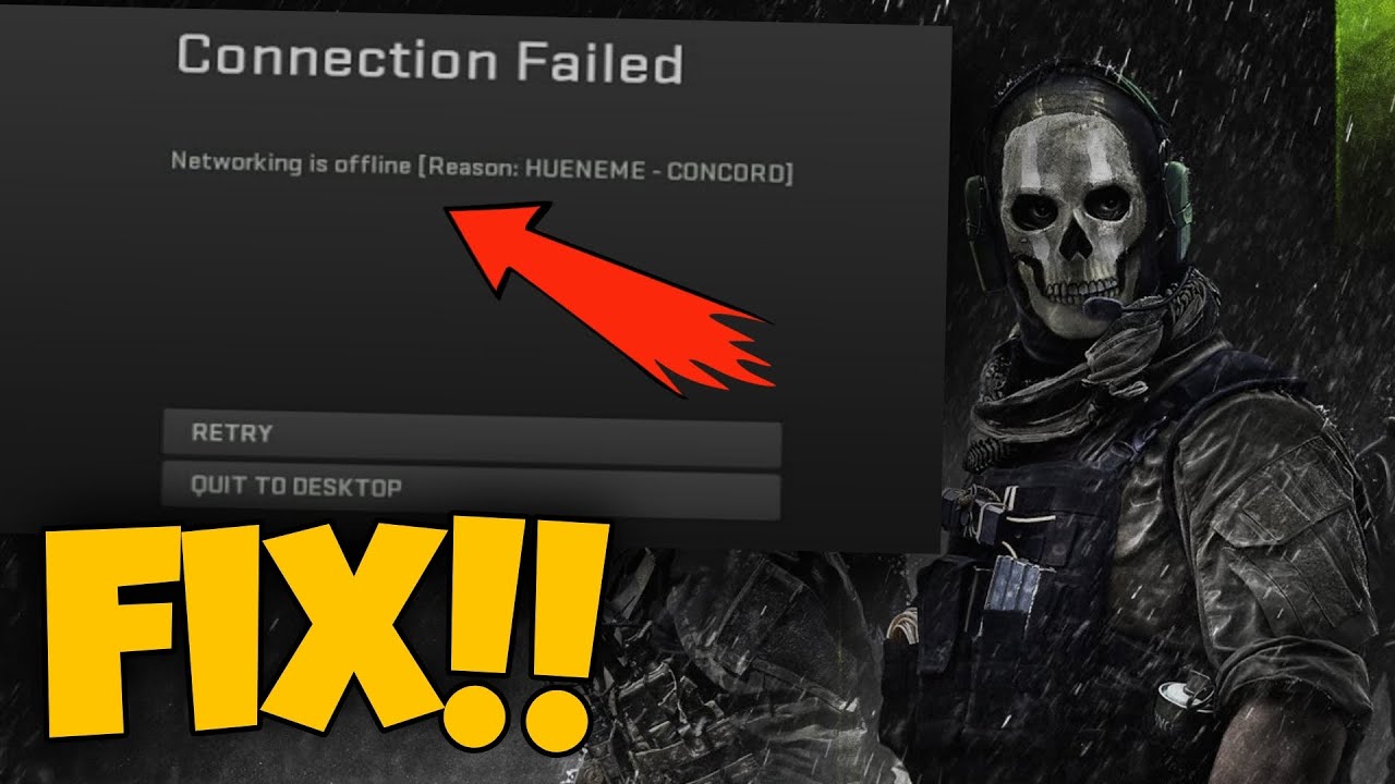 How to fix Call of Duty: Modern Warfare 2 connection issues like error  HUENEME - CONCORD