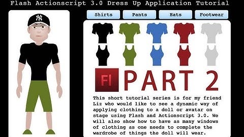 2. Flash Dress Up Game Tutorial ActionScript 3.0 Doll Character Model
