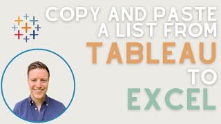 Copy and Paste a List from Tableau to Excel (Quick Tip)