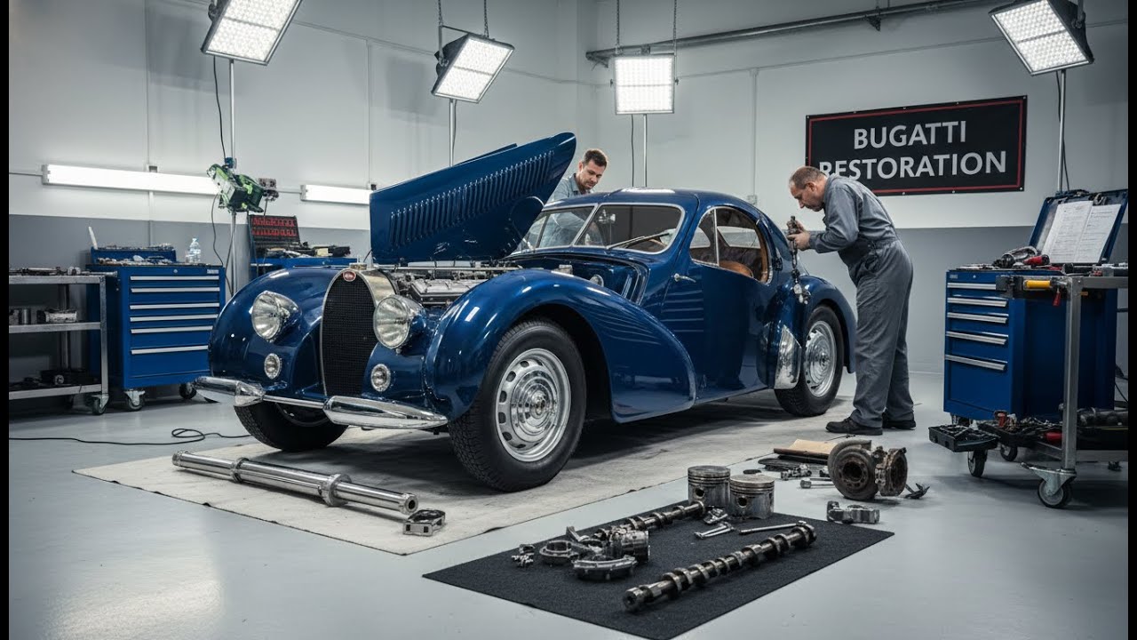 ASMR Car Restoration |1938 Bugatti Type 57SC Atlantic (Back to Life) Full Concours Rebuild Can drive