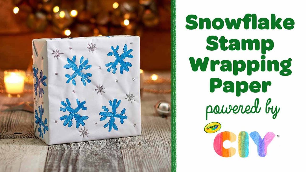 DIY Snowflake Wrapping Paper, Crafts, , Crayola CIY, DIY  Crafts for Kids and Adults