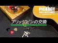 ブリッジピン【PICKBOY】素材の種類で音色が変わります。サウンドチェック！！