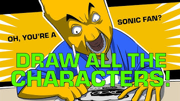 Drawing Sonic Characters from Memory (Ft. @SONICSTA)