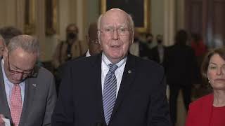 Senator Leahy At Today's Senate Democrat Stakeout On The Bipartisan John Lewis VRAA (11/2/21)