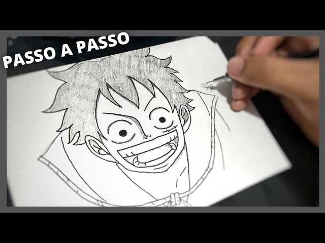 Tutorial Completo: Como Desenhar Monkey D. Luffy de One Piece Passo a Passo  - Designer and illustrator