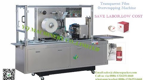 Adjustable Transparent Film 3D Overwrapping Machines Cigarette Perfume Case Packing Equipment