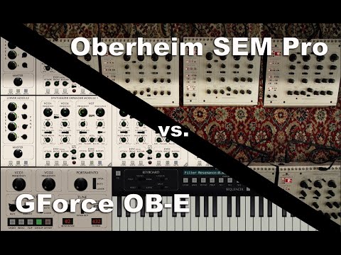GForce Software OB-E vs. Oberheim SEM Pro - Nachtblau