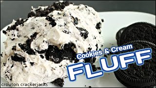 Cookies & Cream Fluff!!  Homemade Oreo Dessert Recipe