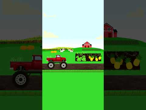 Машинки - Собираем урожай - Фермерский Пикап Монстр Трак #мультикипромашинки  #крошкаантошка