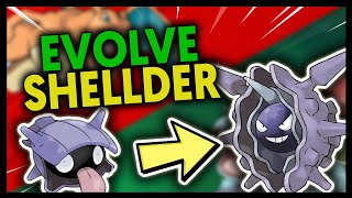 HOW TO EVOLVE SHELLDER INTO CLOYSTER ON POKEMON FIRE RED AND LEAF GREEN