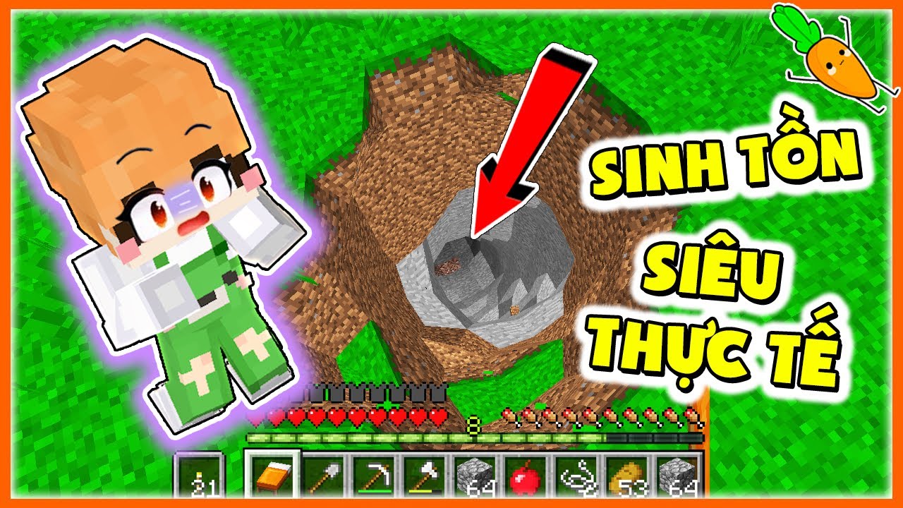 Kamui Thử Thách 24H Sinh Tồn Trong Thế Giới Minecraft HÌNH TRÒN ...