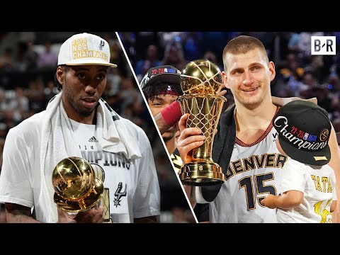 NBA Finals MVPs From the Last 10 Years Receiving the Trophy