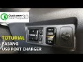 Toturial pasang usb charger 30 port pada perodua myvi  how to install car usb port charger 30