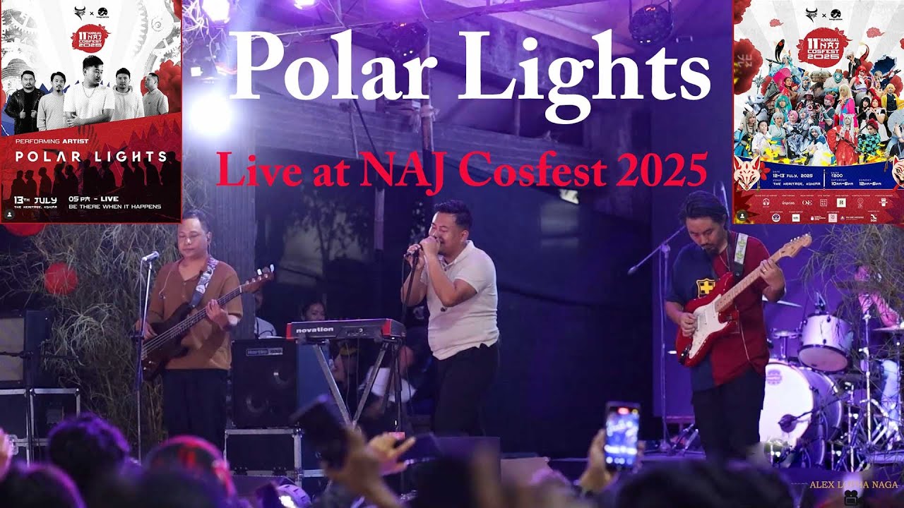 Polar Lights live concert at NAJ Cosfest 2025 kohima.