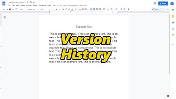 How To See Version History In Google Docs