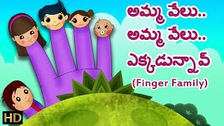 Finger Family - Part 1 Nursery Rhyme In Telugu Popular Nursery Rhymes Hd