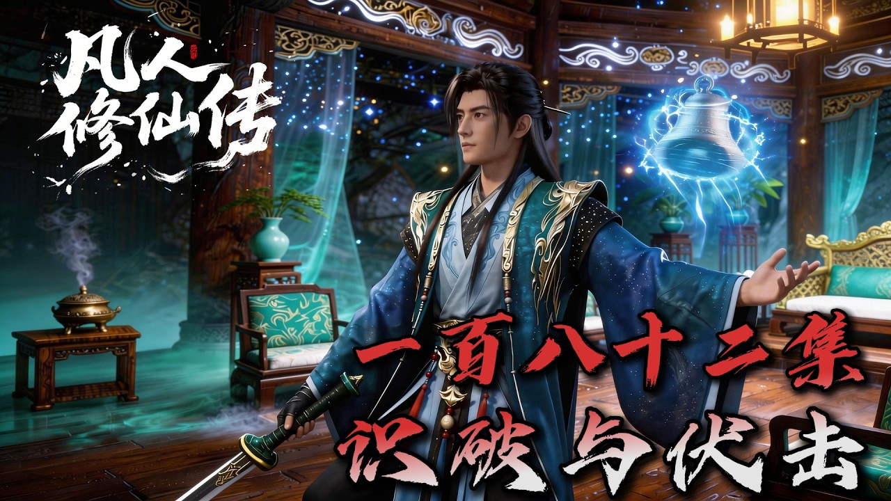 Mortal Cultivating Immortality 《凡人修仙传》AI自制第182集：识破与伏击（温馨提示：含剧透）官方停更，AI不停更！ #搞笑动画 #凡人修仙传 #韩老魔  #国漫