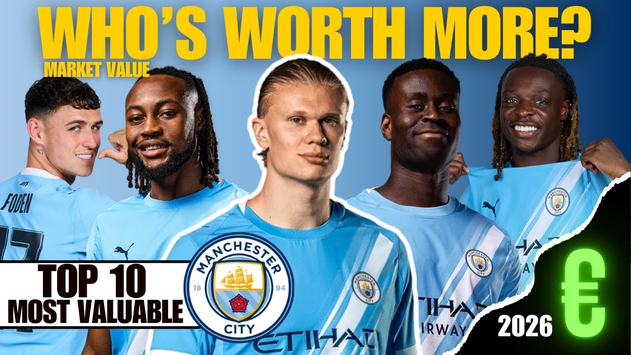TOP 10 Most Valuable Manchester City Players! (2026 Market Value)