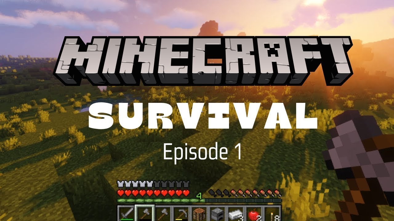 Minecraft Survival Episode 1 - A Fresh Start - YouTube
