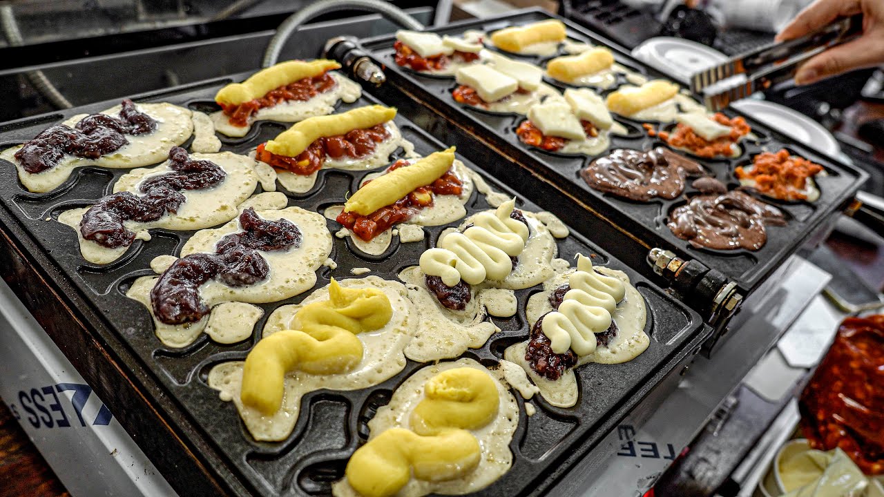 Уважаемый! 8 топпинг, 12 видов. bungeoppang (рыба-образная булочка) полная топпинг.