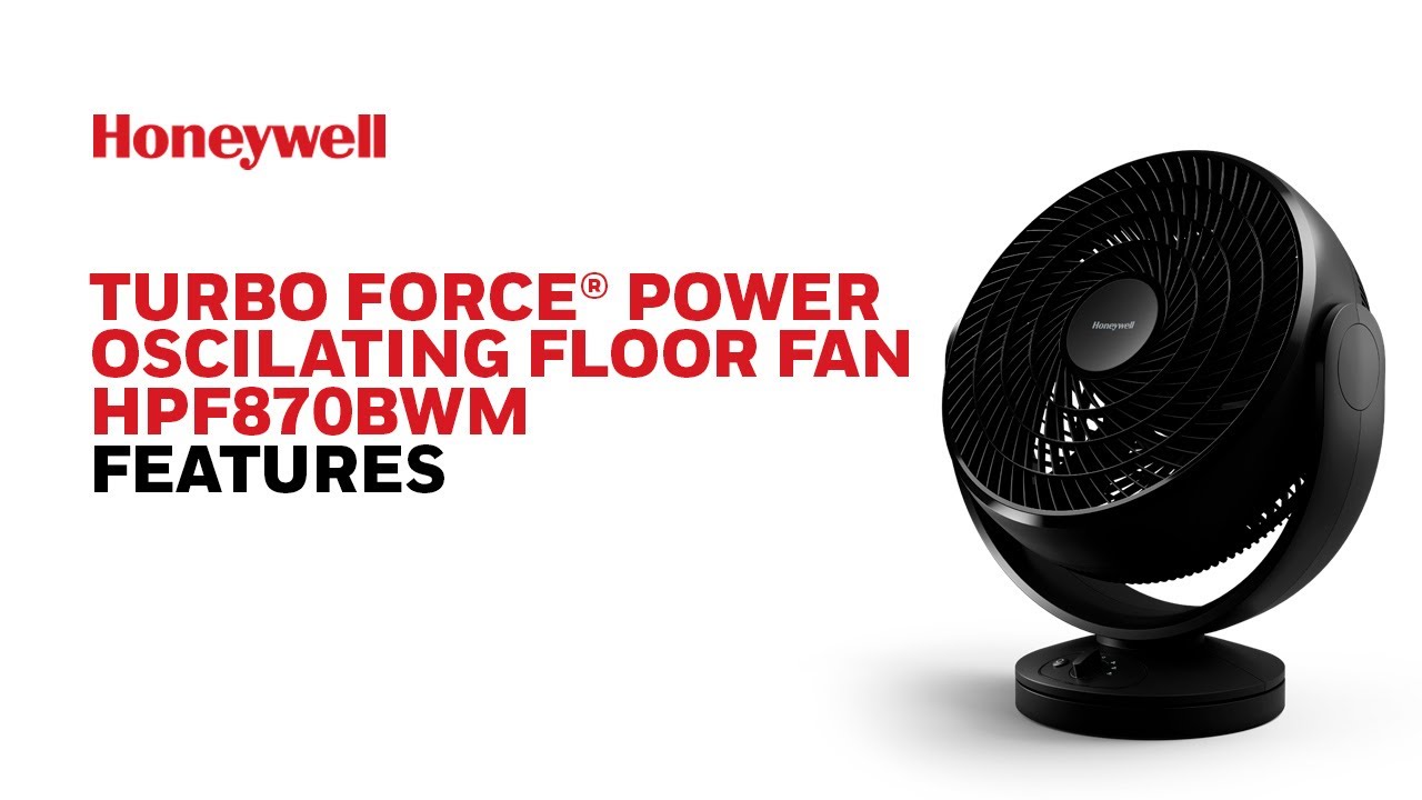 Honeywell Turbo Force Oscillating Fan HPF870BWM Product Features