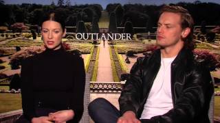 Outlander Interview: Caitriona Balfe, Sam Heughan on Claire and Jamie's Stormy Relationship