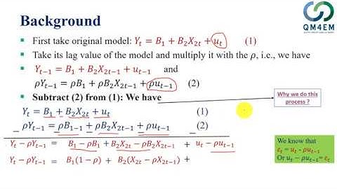 Week14: Lecture 25 (Autocorrelation Remedial Measure: Theory)