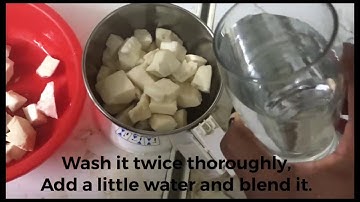 How to make cassava dough at home using blender