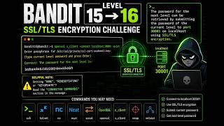 Bandit Level 15 → 16 Walkthrough | SSL/TLS Explained | OpenSSL s_client | OverTheWire Bandit