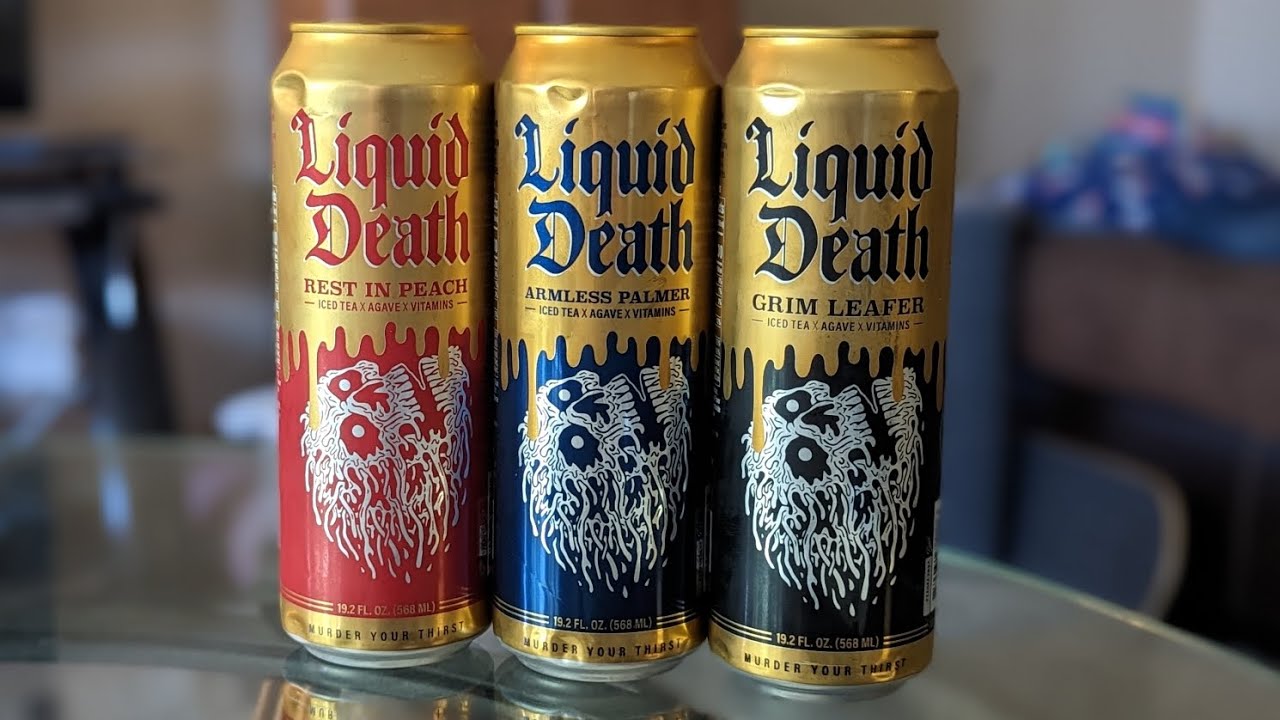 Liquid Death Iced Tea Review - YouTube