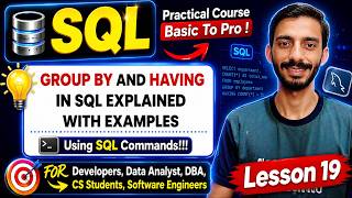 GROUP BY & HAVING Clause in SQL in 10 Minutes | Urdu Tutorial