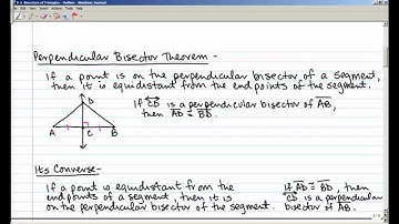 5-1 Bisectors of Triangles