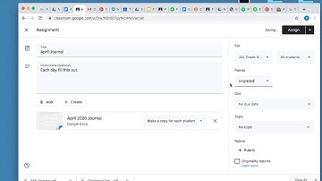 Individual Assignments in Google Classroom