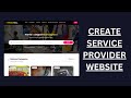 How to create service provider website || make Service Booking Website with admin panel