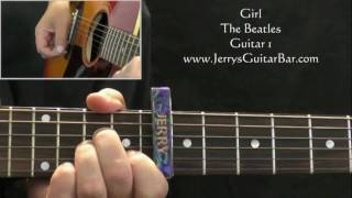 Video thumbnail of "How To Play The Beatles Girl (1st part only)"