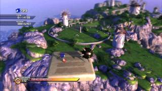Sonic Unleashed (PS3) Apotos Windmill Isle Day Act 1-2 DLC S Rank