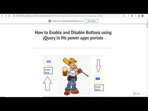 How to Enable and Disable Buttons using jQuery in Ms power apps portals.