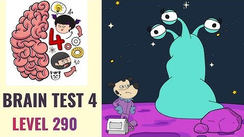 🧠 Brain Test 4 Level 290 | Astrodog must identity the mouth and the nose of that alien | Walkthrough
