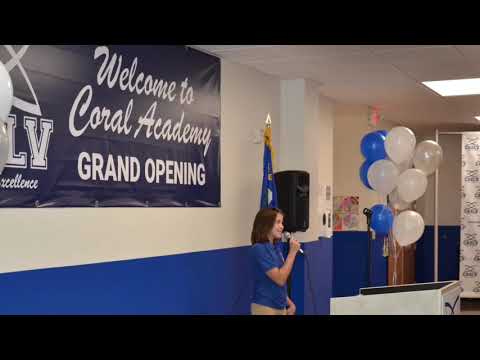 Coral Academy Eastgate Campus Grand Opening, National Anthem...