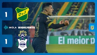 DEFENSA Y JUSTICIA vs GIMNASIA LA PLATA 1-1 | HIGHLIGHTS | LIGA PROFESIONAL |