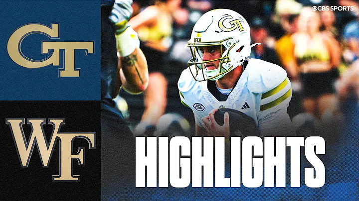 No. 16 Georgia Tech survives Wake Forest | Is the ACC a one-bid CFP conference? | Highlights & Recap