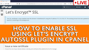 [🔴LIVE] How to enable SSL from cPanel using Let