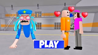 SECRET UPDATE | PRISONER FALL IN LOVE WITH BABY POLICE GIRL? SCARY OBBY ROBLOX #roblox #obby