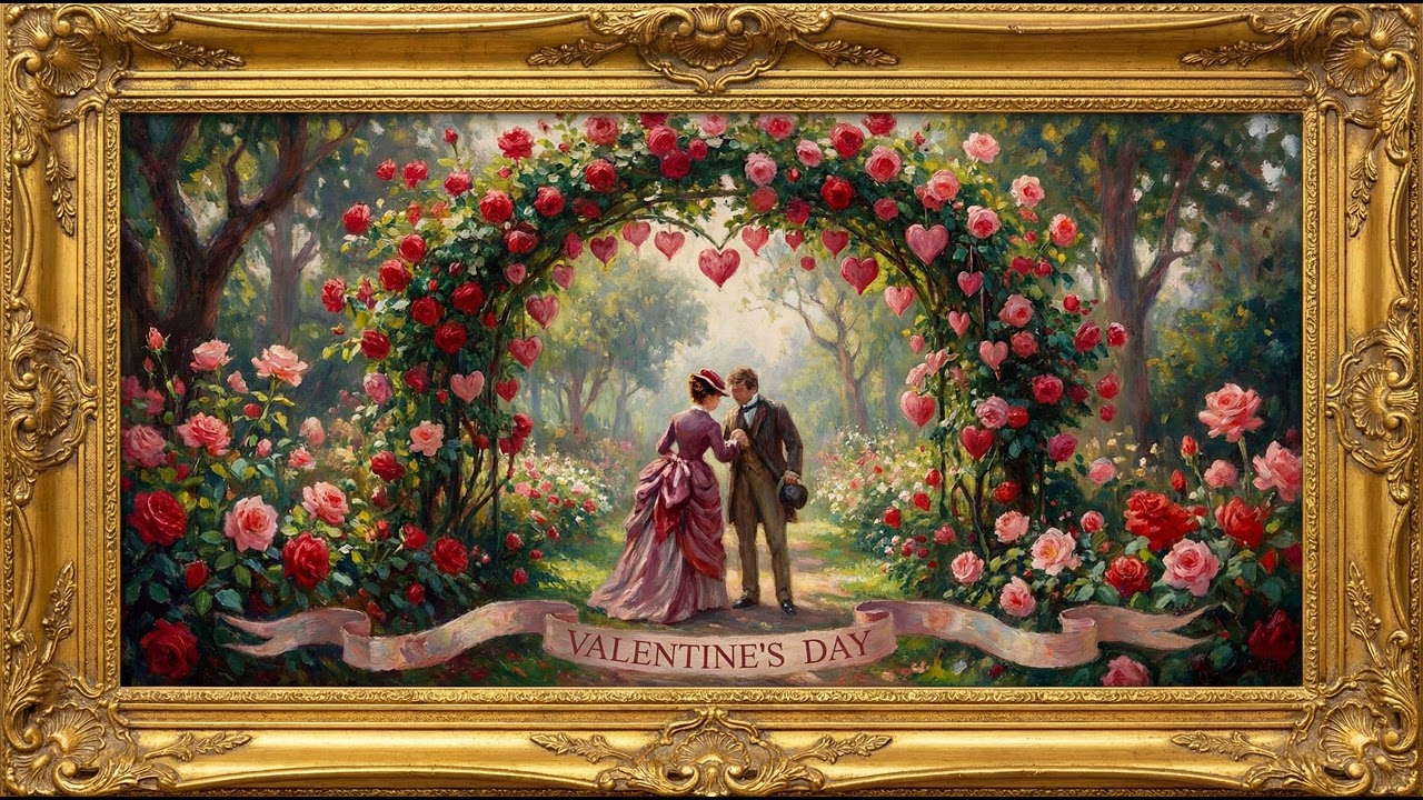 Art Valentine 12h | Frame TV Art 4K | Romantic Painting