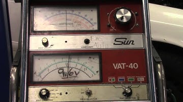 Starter Motor Current Draw VAT 40