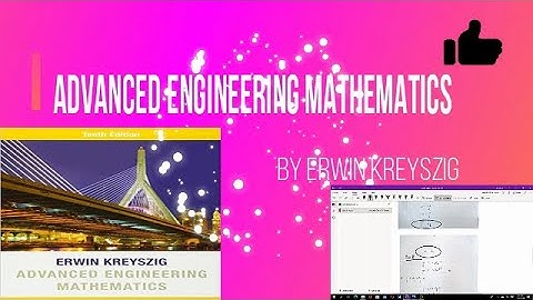Advanced Engineering Mathematics by Erwin Kreyszig /Second Order Differential Equation / Mech Course