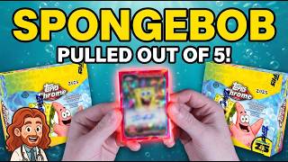 I Pulled an Out of 5 from 2 SpongeBob Hobby Boxes! #toppschrome