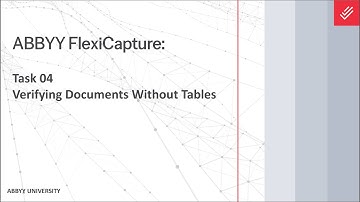ABBYY FlexiCapture Verification Station Tutorial: Verifying Documents Without Tables