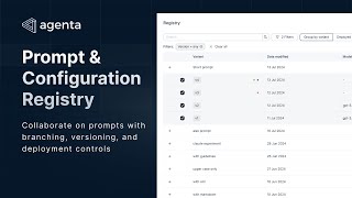 Prompt and Configuration Registry for your LLM App | Launch Week Day 3
